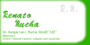 renato mucha business card